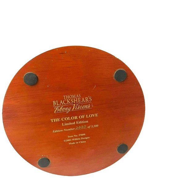 Thomas Blackshears Figurines Ebony Visions The Color of Love Limited Edition 200 - Picture 9 of 16